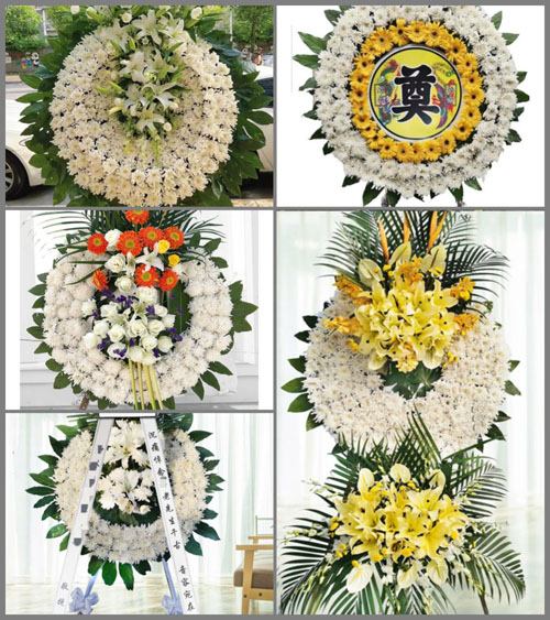 山东莱芜莱城区高庄街道埠阳村花圈速递