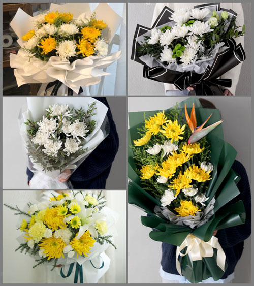 山东莱芜莱城区高庄街道埠阳村白事花束代送